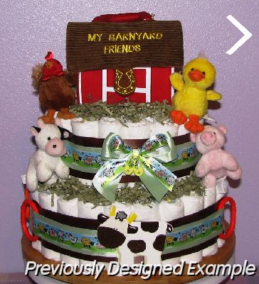 Barnyard-Diaper-Cake.JPG - Barn Yard Animals Diaper Cake