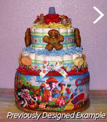 Candyland-Diaper-Cake.JPG - Candyland Diaper Cake