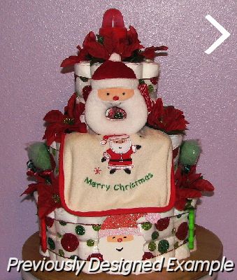 Christmas-Diaper-Cake.JPG - Christmas Diaper Cake