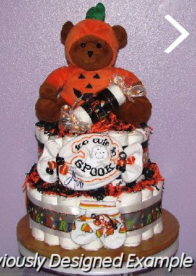 Halloween-Diaper-Cakes.JPG - Halloween Diaper Cake