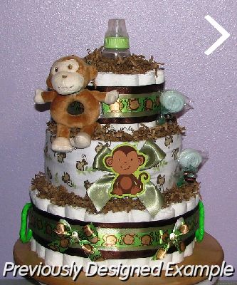 Monkey-Diaper-Cake.JPG - Sweet Monkey Diaper Cake