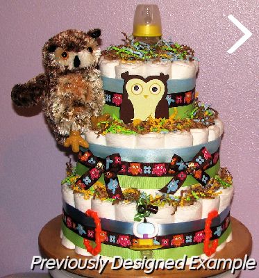 Owl-Diaper-Cake.JPG - Owl Diaper Cake