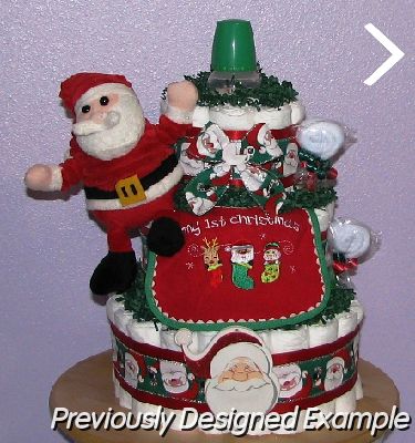 christmas.JPG - Santa Claus Diaper Cake