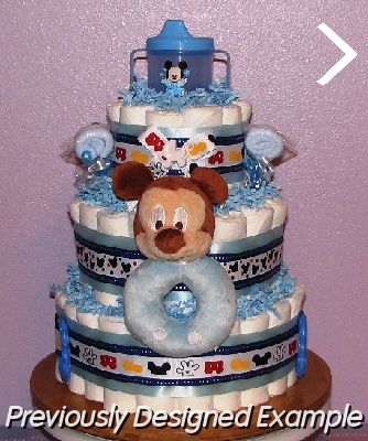 Baby-Mickey-Mouse-Diaper-Cake.JPG - Baby Mickey Mouse Diaper Cake