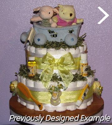 Classic-Pooh-Diaper-Cake.JPG - Classic Winnie the Pooh Diaper Cake