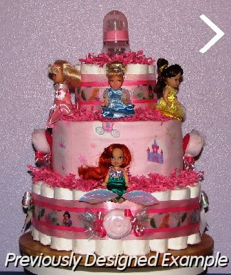 DisneyPrincessDC.JPG - Disney Princesses Diaper Cake