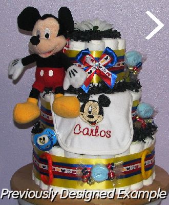Mickey-Diaper-Cake.JPG - Mickey Mouse Diaper Cake
