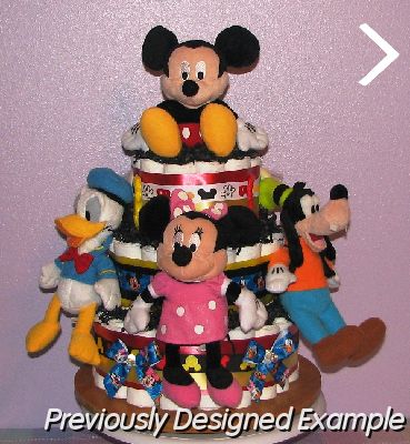 Mickey-Mouse-and-Friends-Diaper-Cake.JPG - Mickey and Friends Diaper Cake