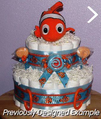 Nemo-Diaper-Cake.JPG - Finding Nemo Diaper Cake