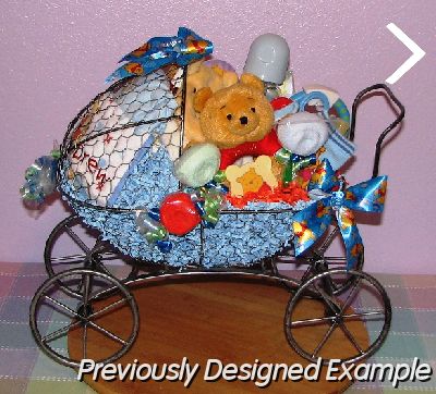 Pooh-Baby-Carriage.JPG - Baby Boy Custom Pooh Carriage