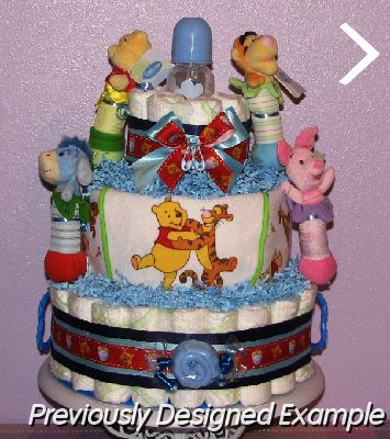 Pooh-Rattles-Diaper-Cake.JPG - Winnie the Pooh Rattles Diaper Cake