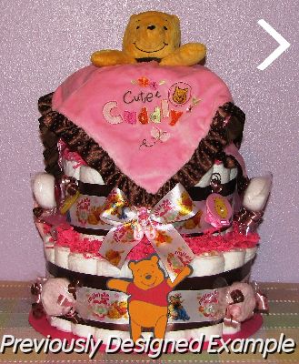 PoohGirl-Diaper-Cake.JPG - Pooh Tagge Blanket