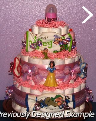 Seven-Dwarfs-Diaper-Cake.JPG - Snow White & Seven Dwarfs Diaper Cake