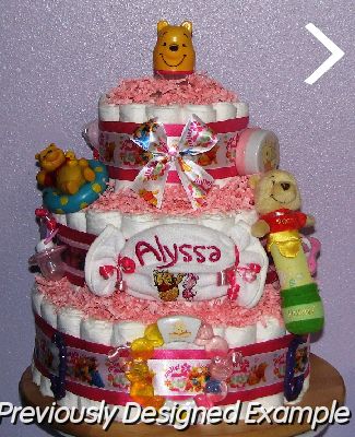 girl-pooh-diaper-cake.JPG - Baby Girl Pooh Bear