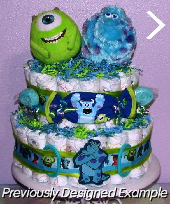 monsters-inc-diaper-cake.JPG - Monsters Inc