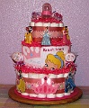 Disney-Princess-Diaper-Cake