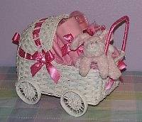 Baby Wicker Carriage Gift