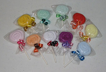 Baby Washcloth Lollipops