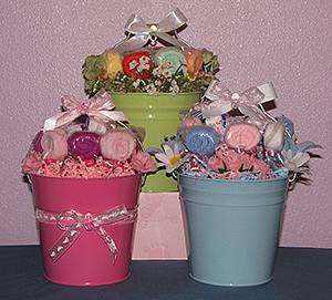 Washcloth Lollipop Gift