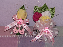 Baby Sock Boutonniere
