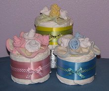 Small Diaper Cupcakes