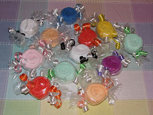 Washcloth Candy Favors