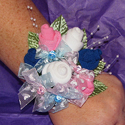 Baby Sock Wrist Corsage