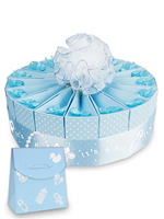 1 Tier Blue Favor Cake