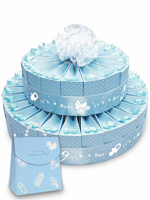 2 Tier Blue Favor Cake